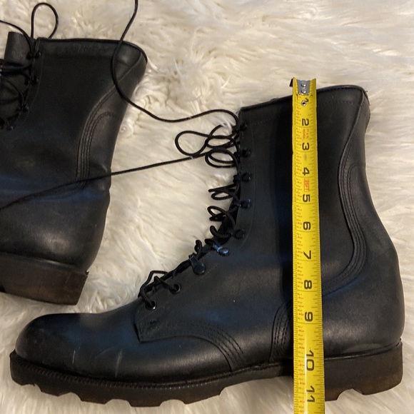 WELLCO Combat Man 🥾 size 12 1/2 R in very good condition real leather - Picture 15 of 16